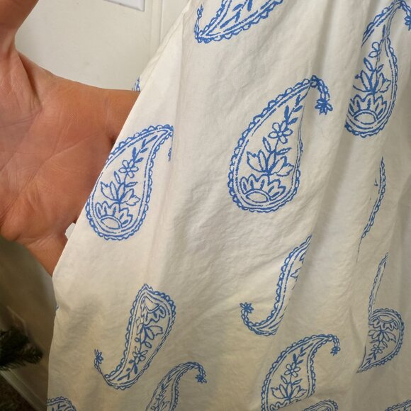 Blue printed halter dress - Picture 3 of 8